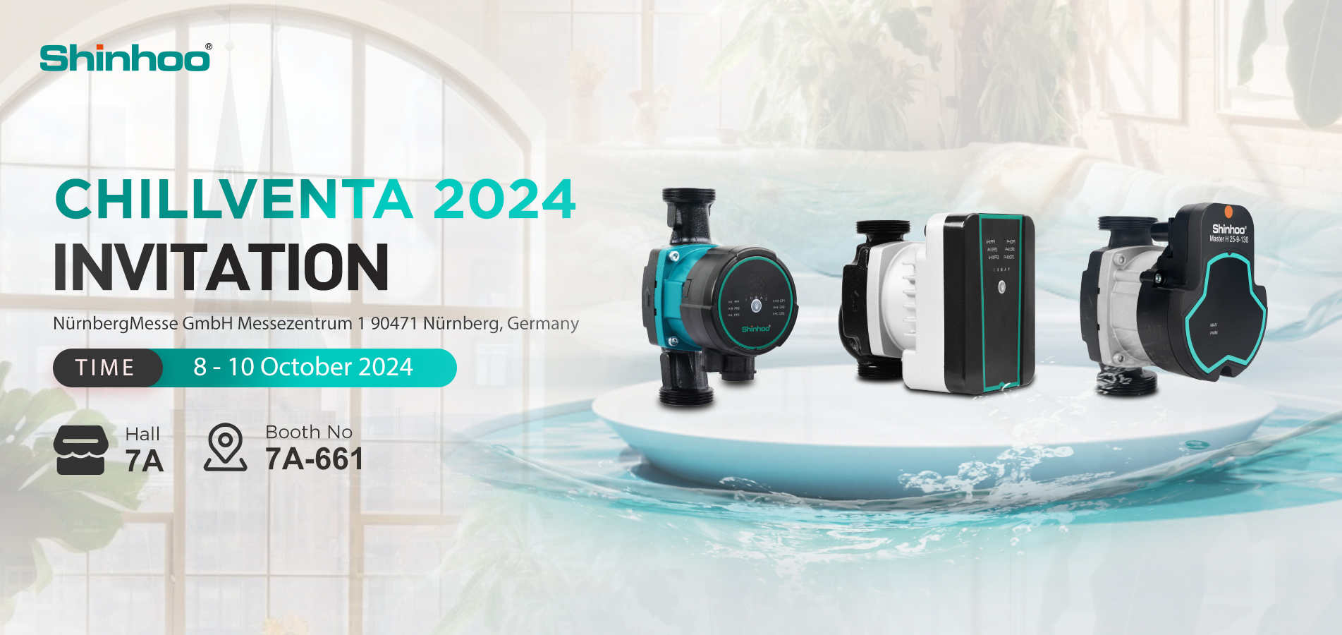 Приглашение из Shinhoo для посещения Chillventa 2024